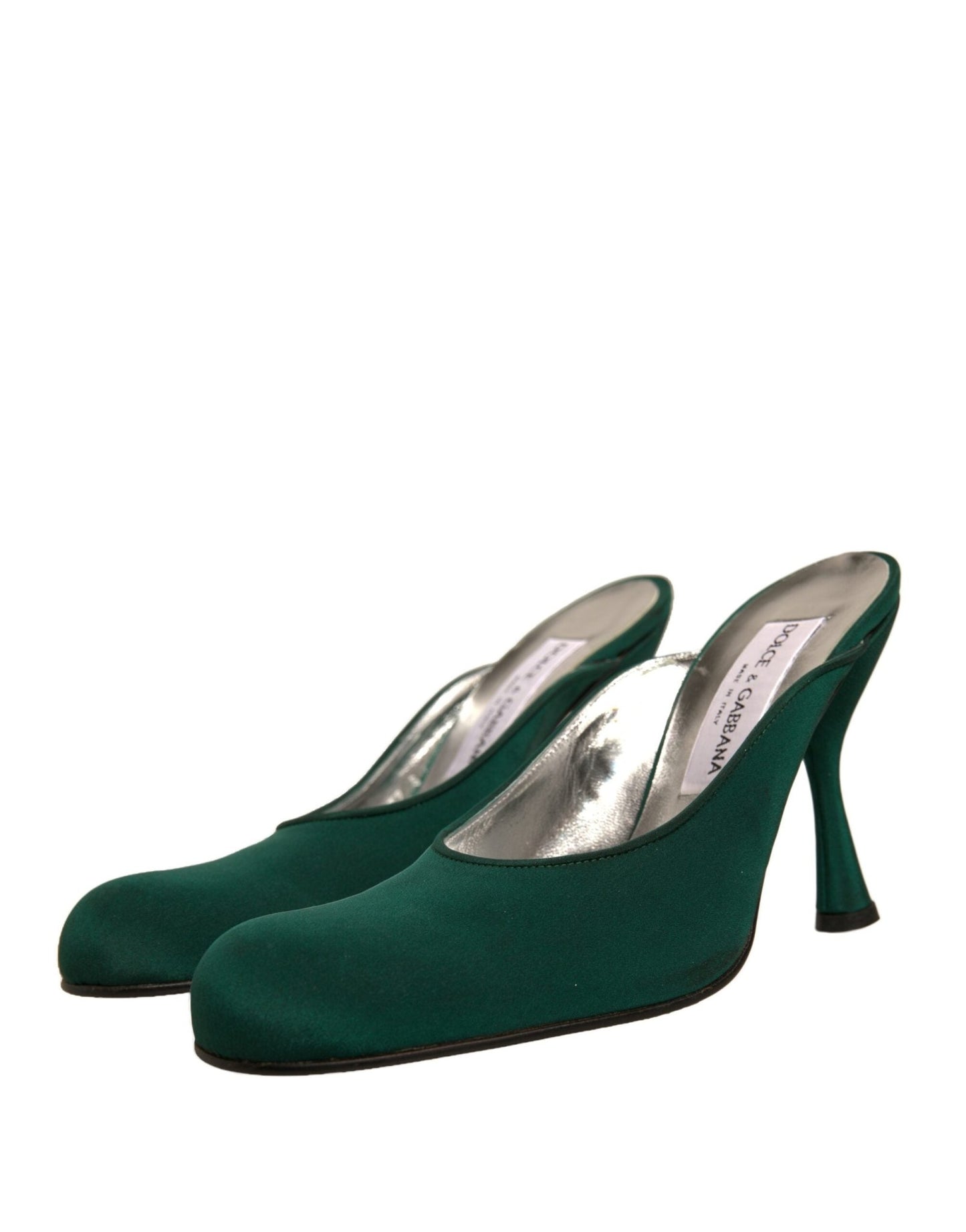 Dolce & Gabbana Green Suede Leather High Heel Pumps Shoes - SMARTMARTNZ