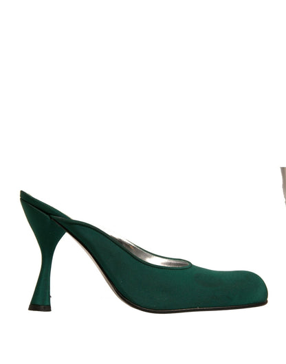Dolce & Gabbana Green Suede Leather High Heel Pumps Shoes - SMARTMARTNZ