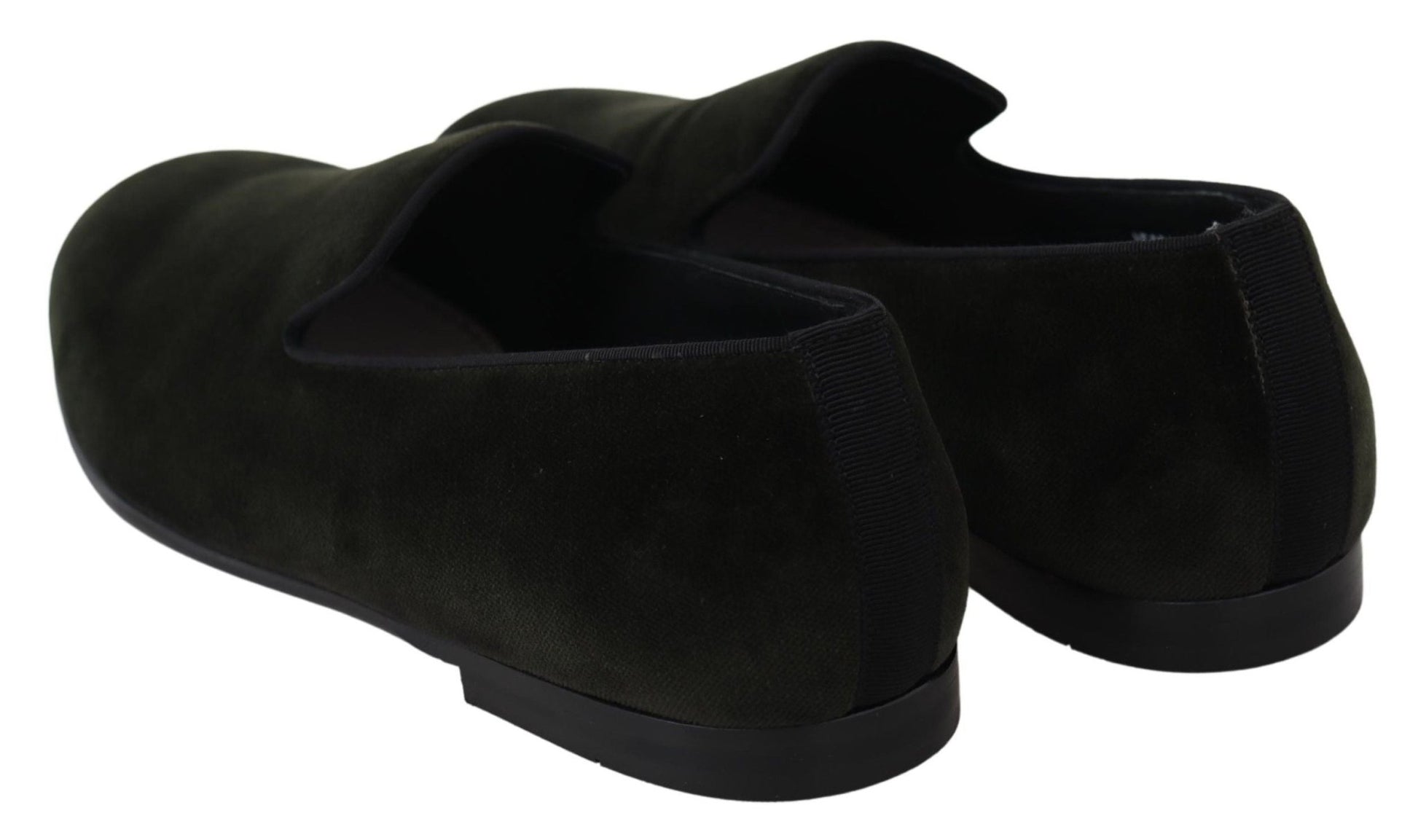 Dolce & Gabbana Green Velvet Slip On Mens Loafers Shoes - SMARTMARTNZ