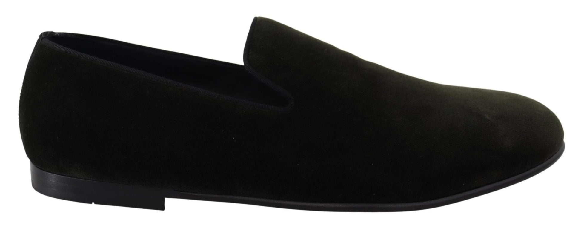 Dolce & Gabbana Green Velvet Slip On Mens Loafers Shoes - SMARTMARTNZ