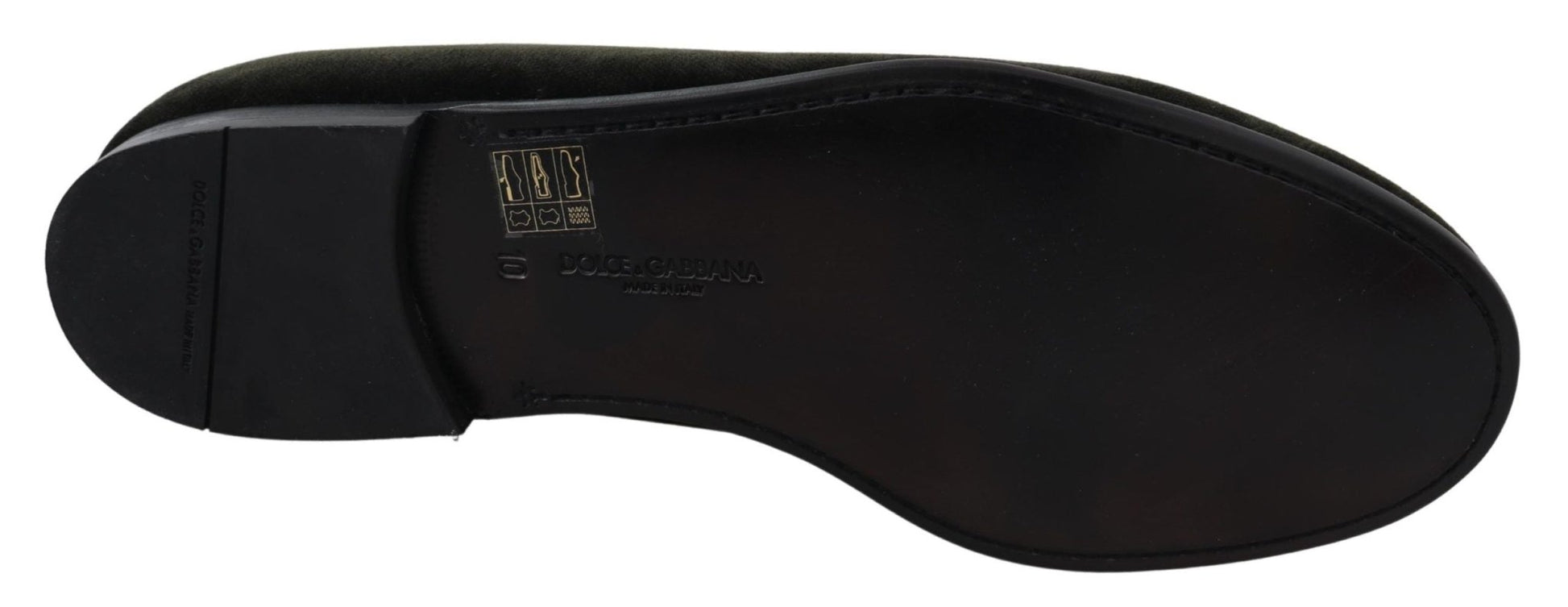 Dolce & Gabbana Green Velvet Slip On Mens Loafers Shoes - SMARTMARTNZ