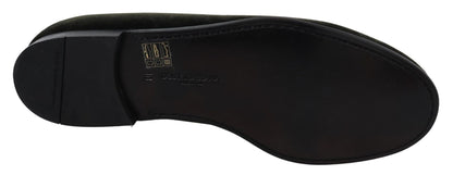 Dolce & Gabbana Green Velvet Slip On Mens Loafers Shoes - SMARTMARTNZ