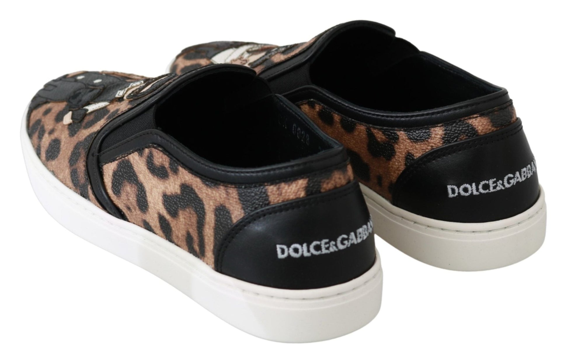 Dolce & Gabbana Leather Leopard dgfamily Loafers Shoes - SMARTMARTNZ