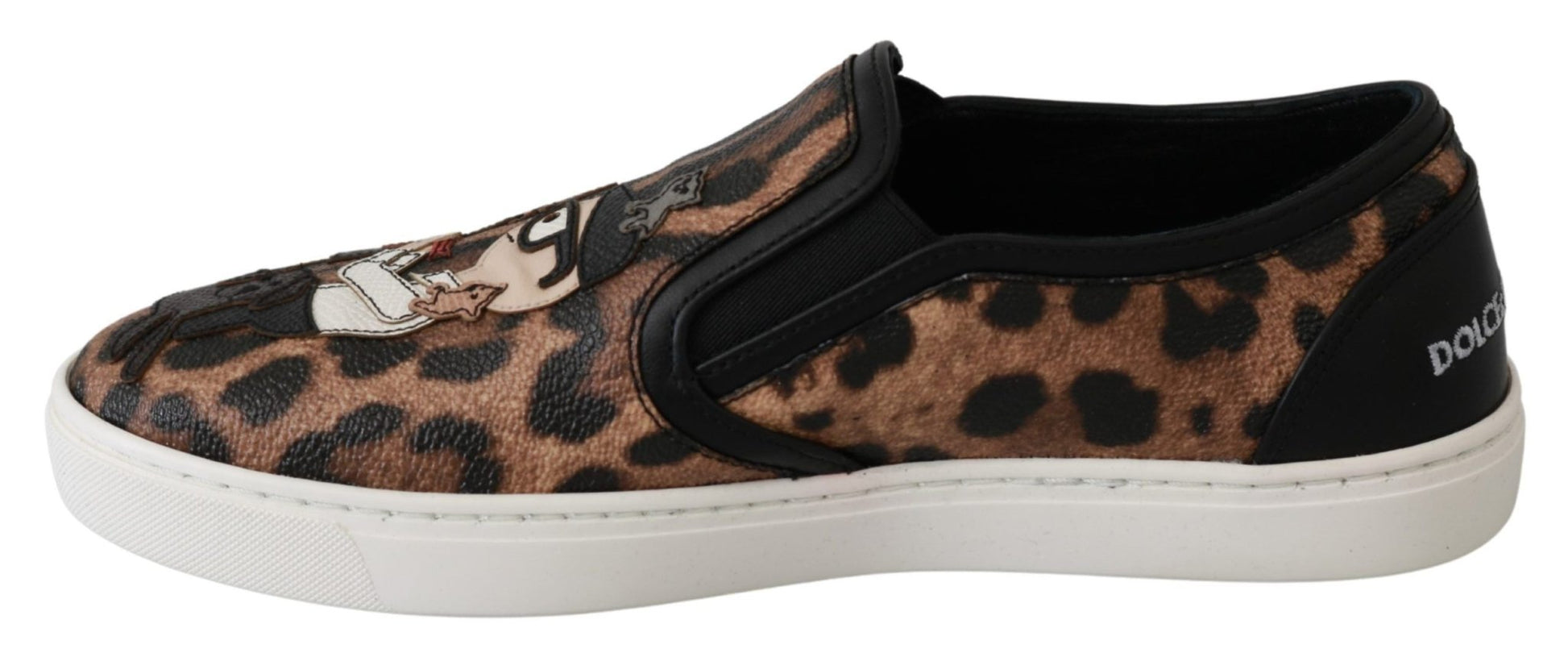 Dolce & Gabbana Leather Leopard dgfamily Loafers Shoes - SMARTMARTNZ