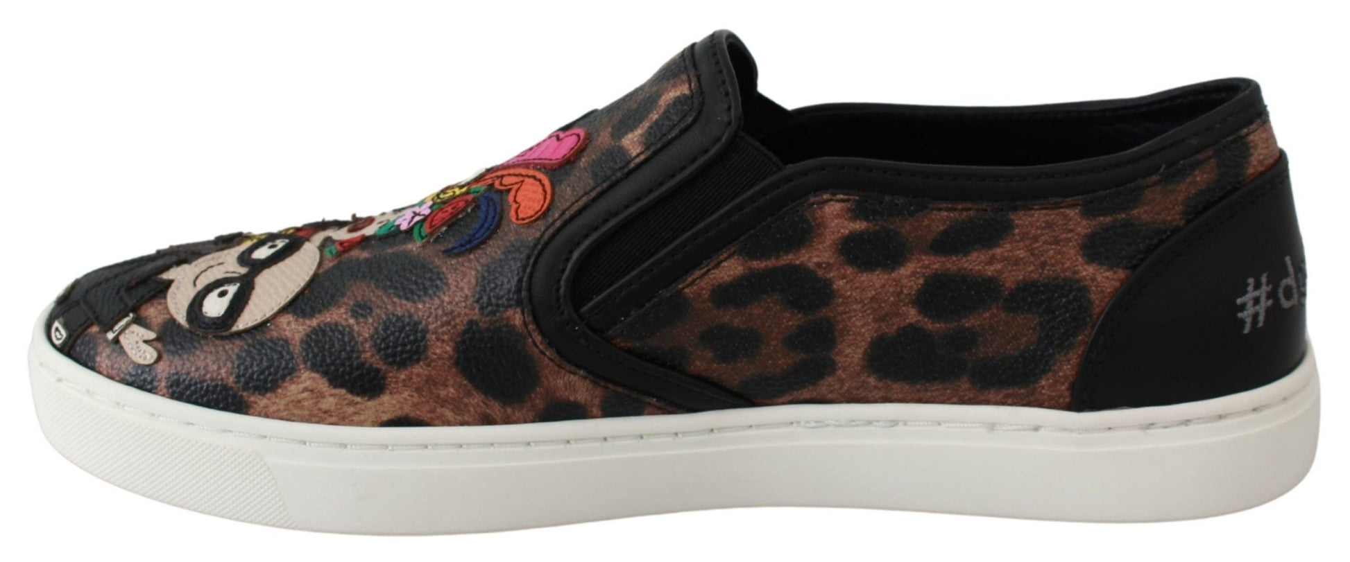 Dolce & Gabbana Leather Leopard dgfamily Loafers Shoes - SMARTMARTNZ