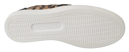 Dolce & Gabbana Leather Leopard dgfamily Loafers Shoes - SMARTMARTNZ