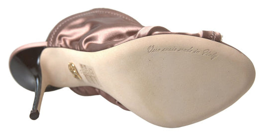 Dolce & Gabbana Light brown Slingback Corset Style Fastening stiletto heels - SMARTMARTNZ