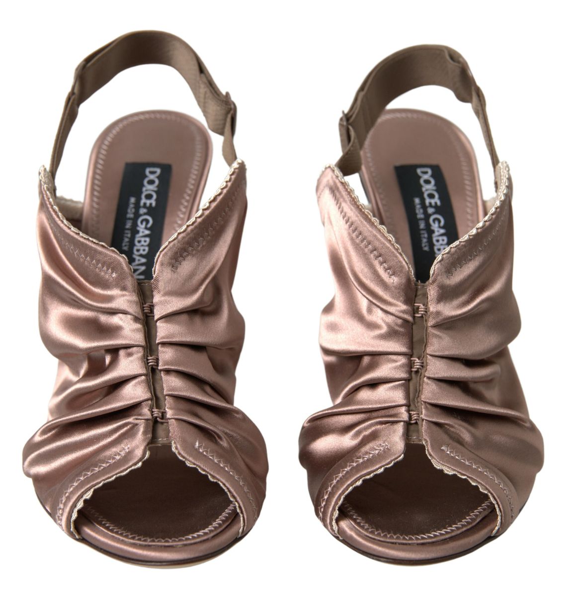 Dolce & Gabbana Light brown Slingback Corset Style Fastening stiletto heels - SMARTMARTNZ