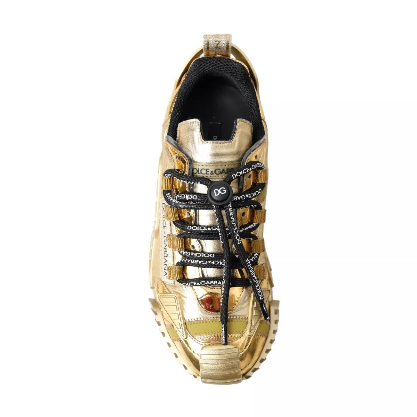 Dolce & Gabbana Metallic Gold NS1 Low Top Sneakers Shoes Sneakers - SMARTMARTNZ