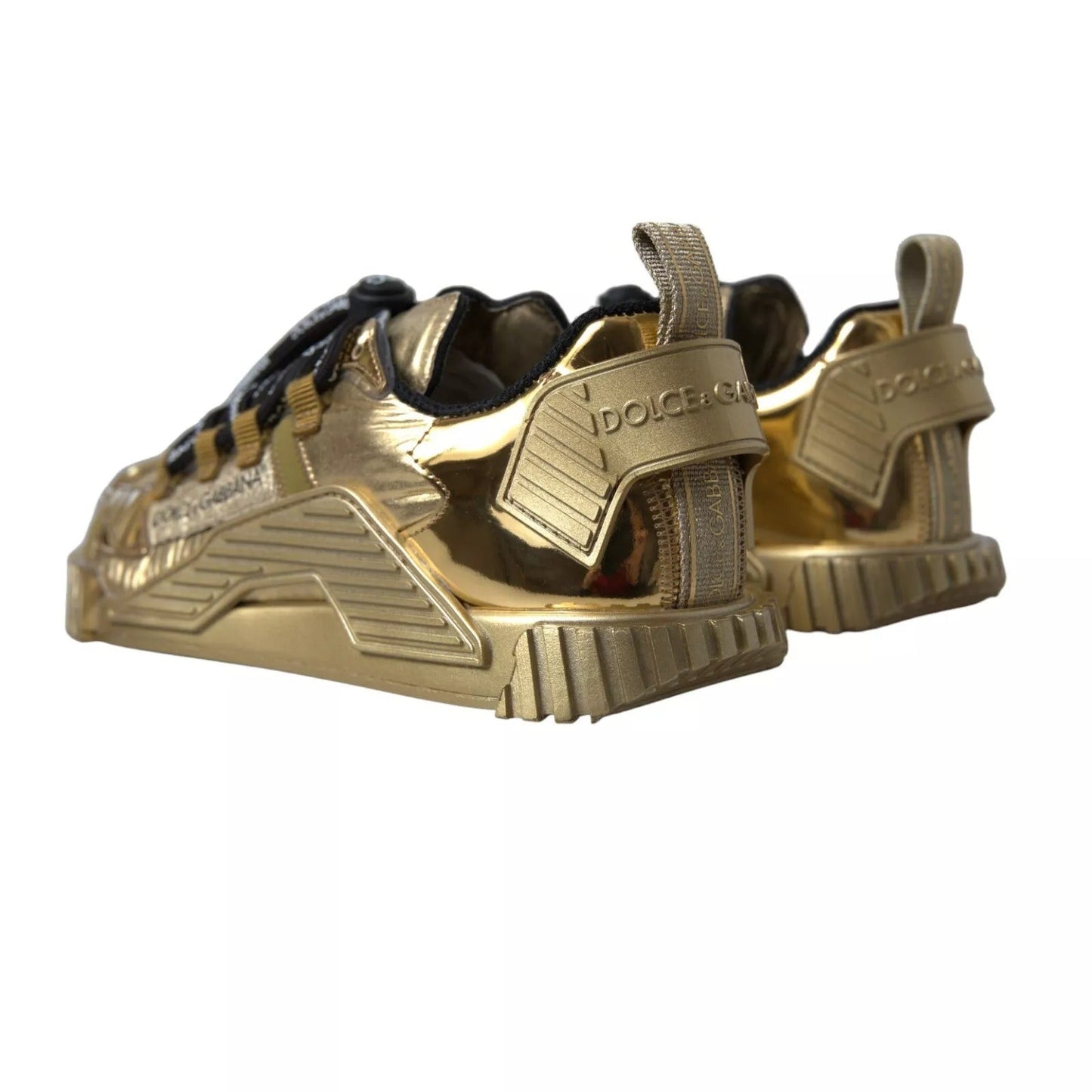 Dolce & Gabbana Metallic Gold NS1 Low Top Sneakers Shoes Sneakers - SMARTMARTNZ