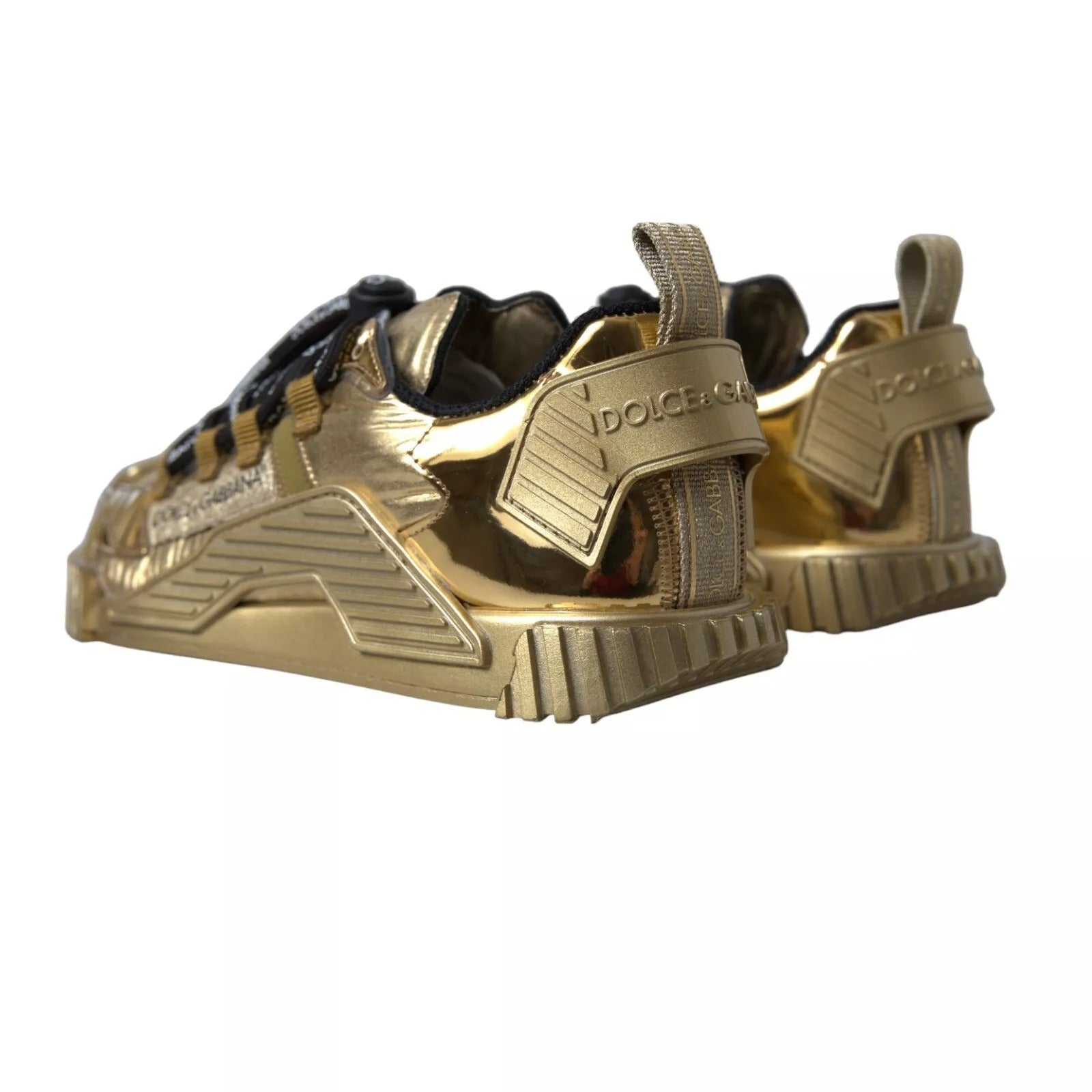Dolce & Gabbana Metallic Gold NS1 Low Top Sneakers Shoes Sneakers - SMARTMARTNZ