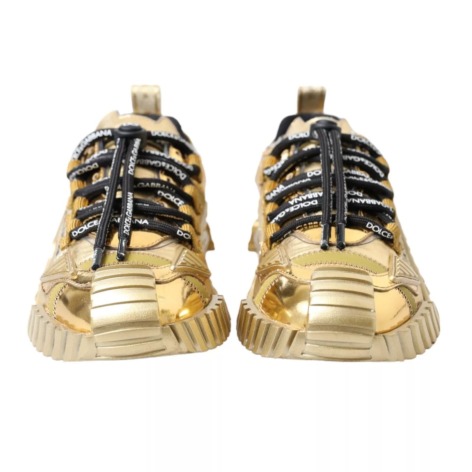 Dolce & Gabbana Metallic Gold NS1 Low Top Sneakers Shoes Sneakers - SMARTMARTNZ