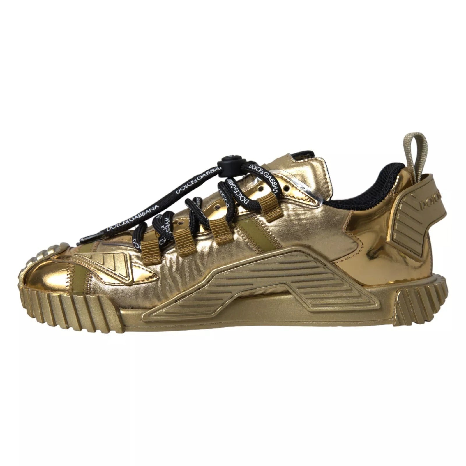 Dolce & Gabbana Metallic Gold NS1 Low Top Sneakers Shoes Sneakers - SMARTMARTNZ