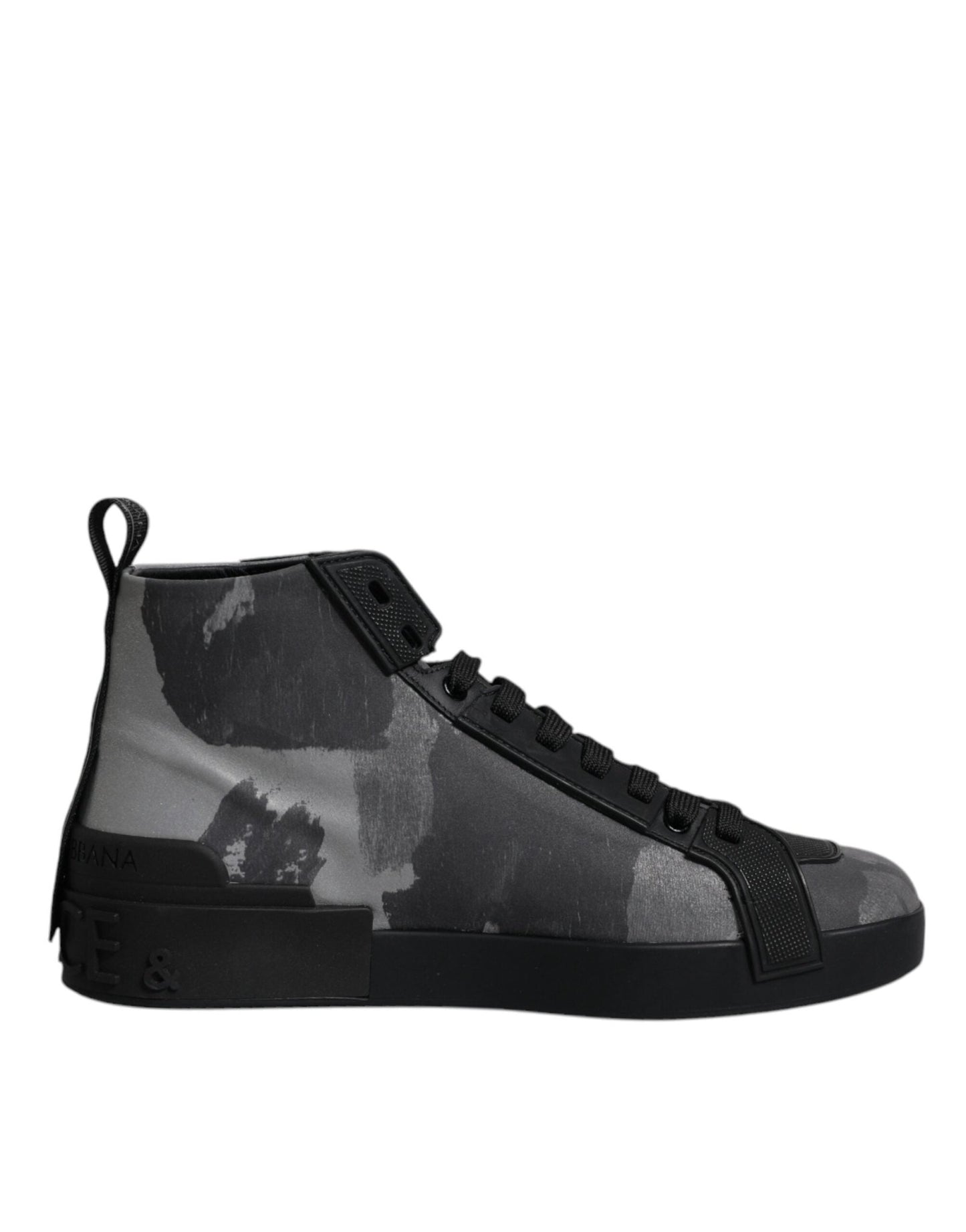 Dolce & Gabbana Multicolor Camouflage High Top Sneakers Shoes - SMARTMARTNZ