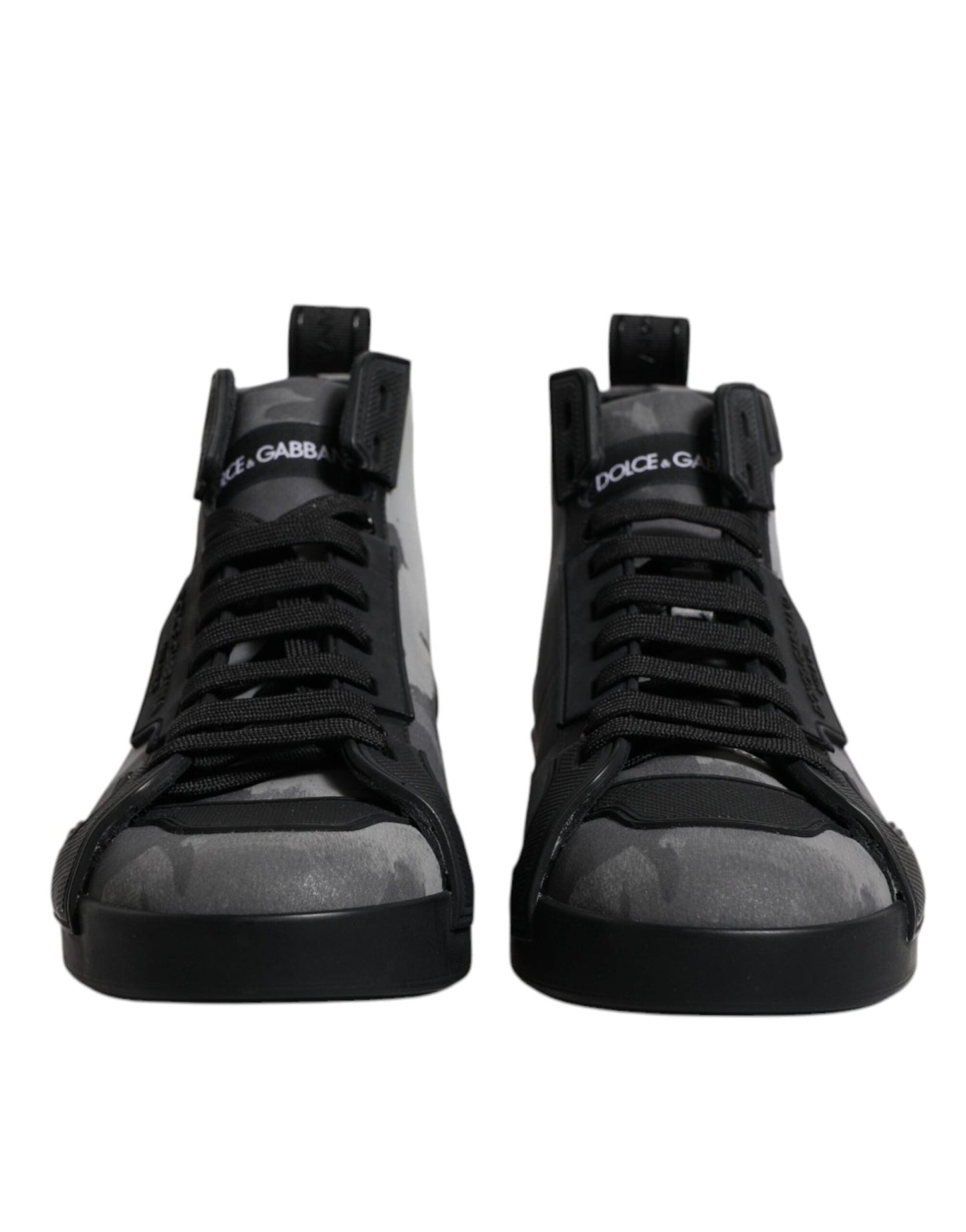 Dolce & Gabbana Multicolor Camouflage High Top Sneakers Shoes - SMARTMARTNZ