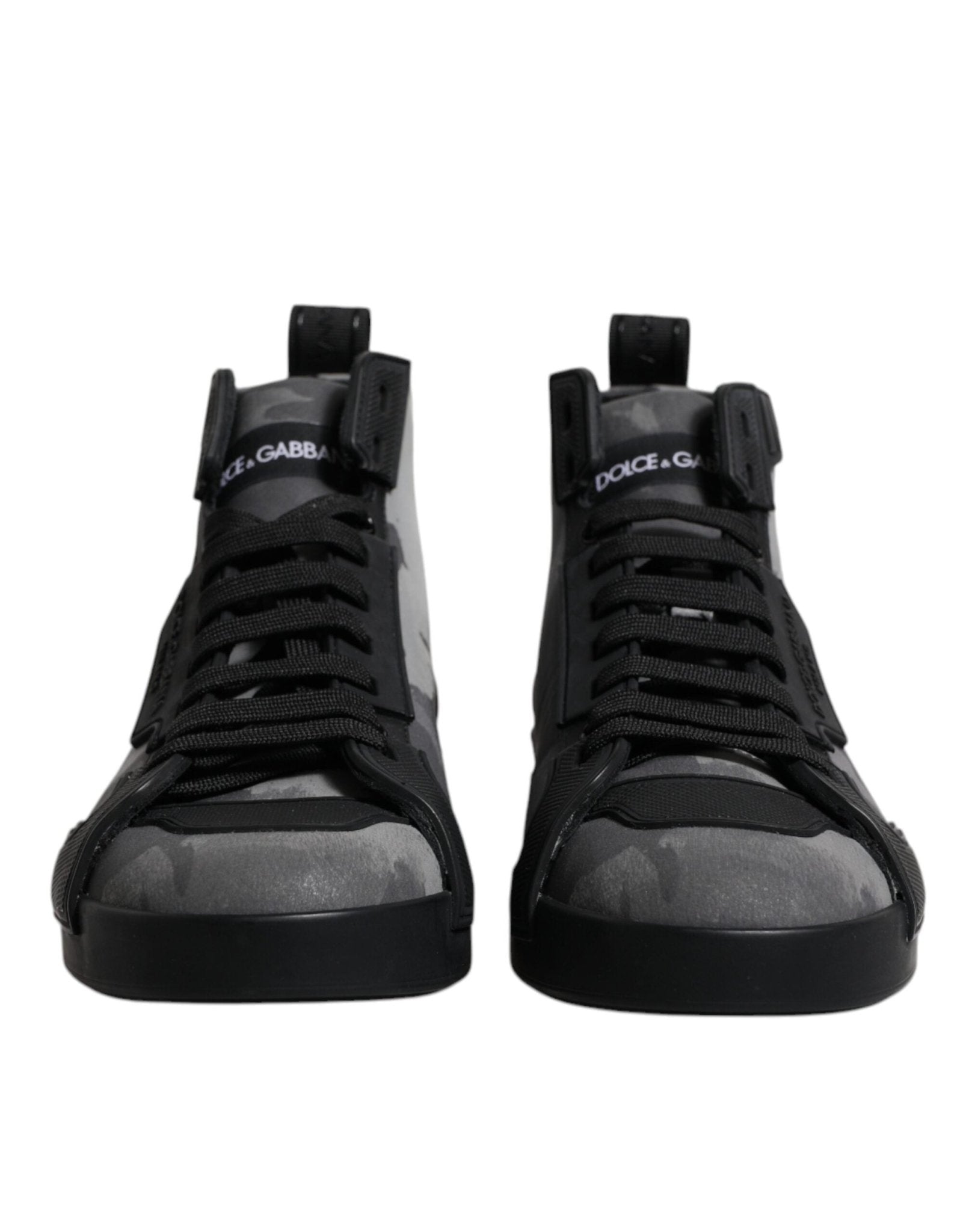 Dolce & Gabbana Multicolor Camouflage High Top Sneakers Shoes - SMARTMARTNZ