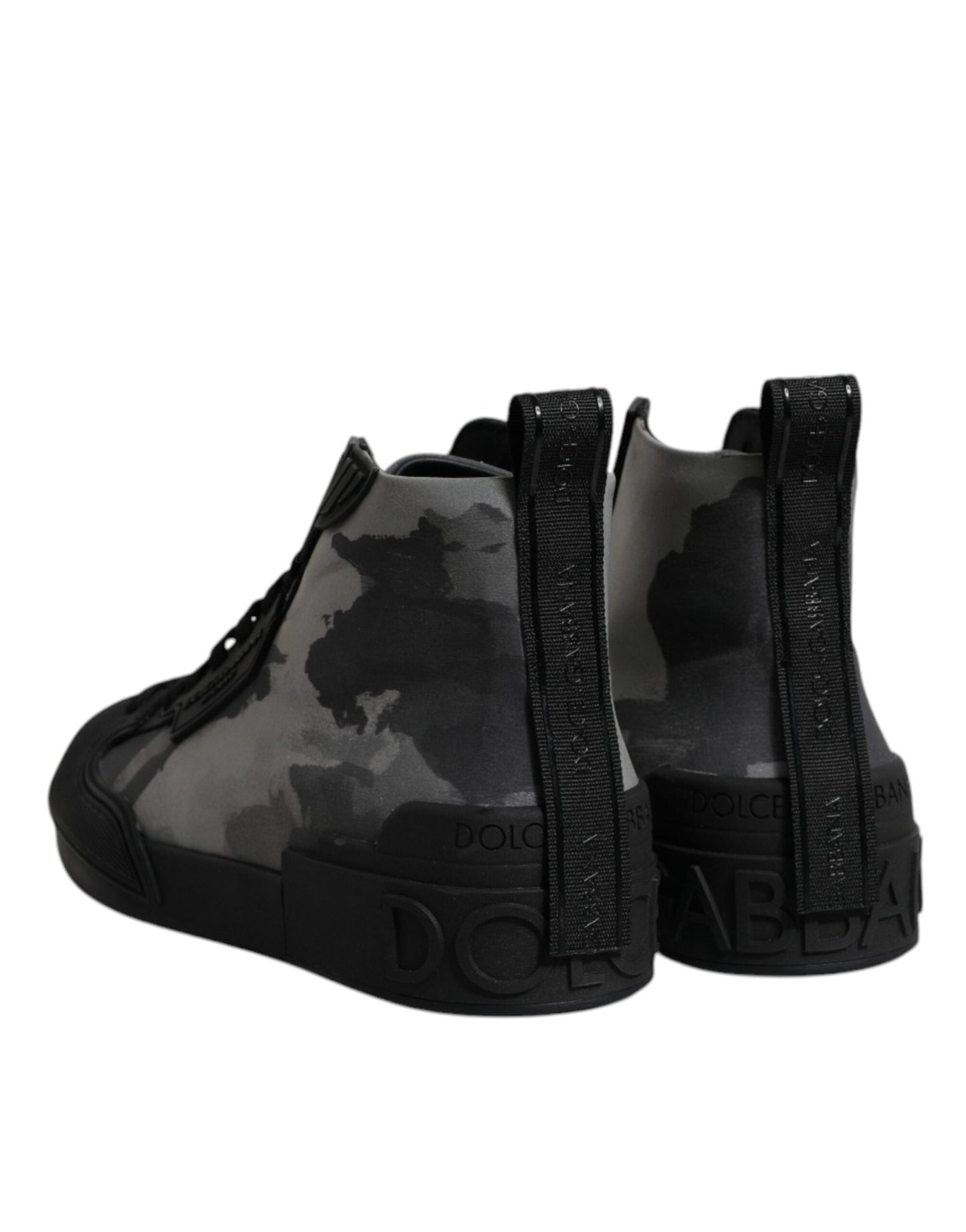 Dolce & Gabbana Multicolor Camouflage High Top Sneakers Shoes - SMARTMARTNZ