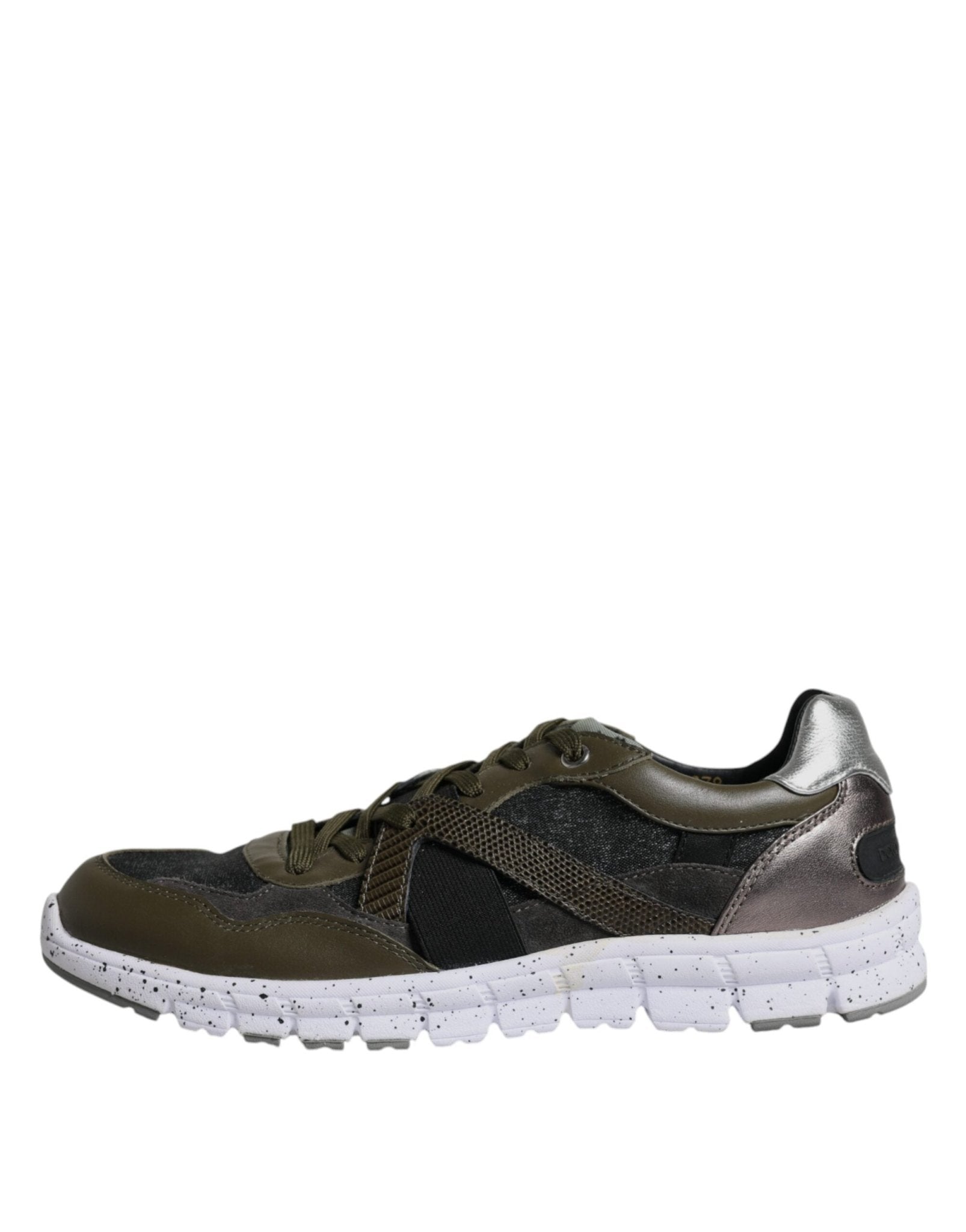 Dolce & Gabbana Multicolor Canvas Leather Low Top Sneaker Shoes - SMARTMARTNZ