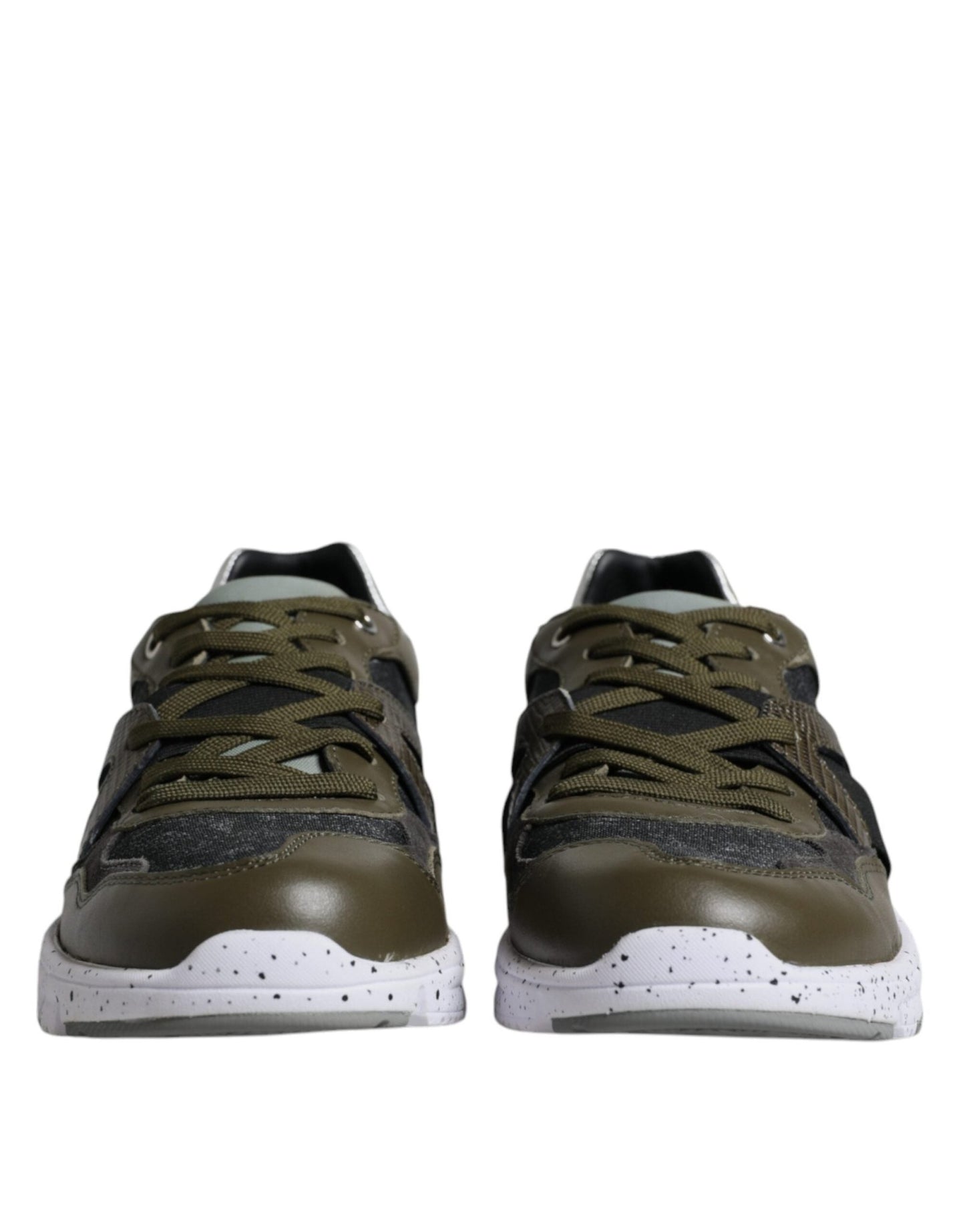 Dolce & Gabbana Multicolor Canvas Leather Low Top Sneaker Shoes - SMARTMARTNZ