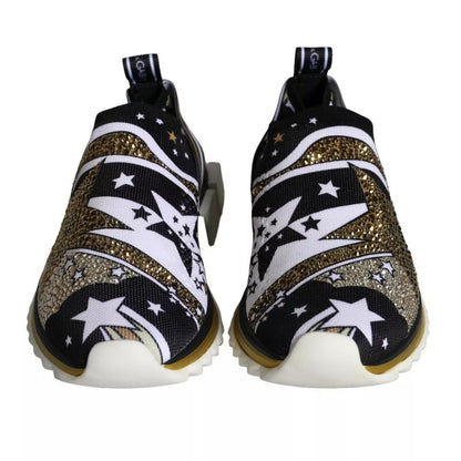 Dolce & Gabbana Multicolor Comet Star Print Sorrento Sneakers Shoes - SMARTMARTNZ