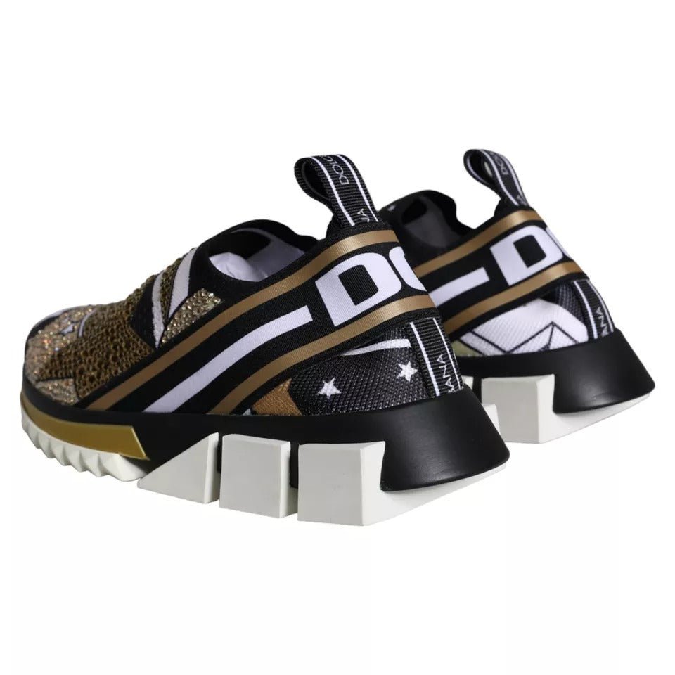 Dolce & Gabbana Multicolor Comet Star Print Sorrento Sneakers Shoes - SMARTMARTNZ
