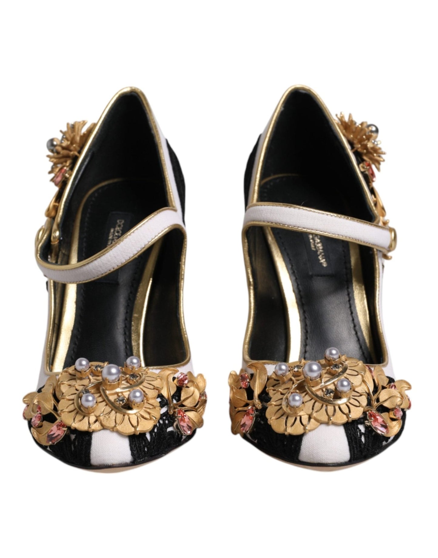 Dolce & Gabbana Multicolor Embellished Heels Pumps Shoes - SMARTMARTNZ