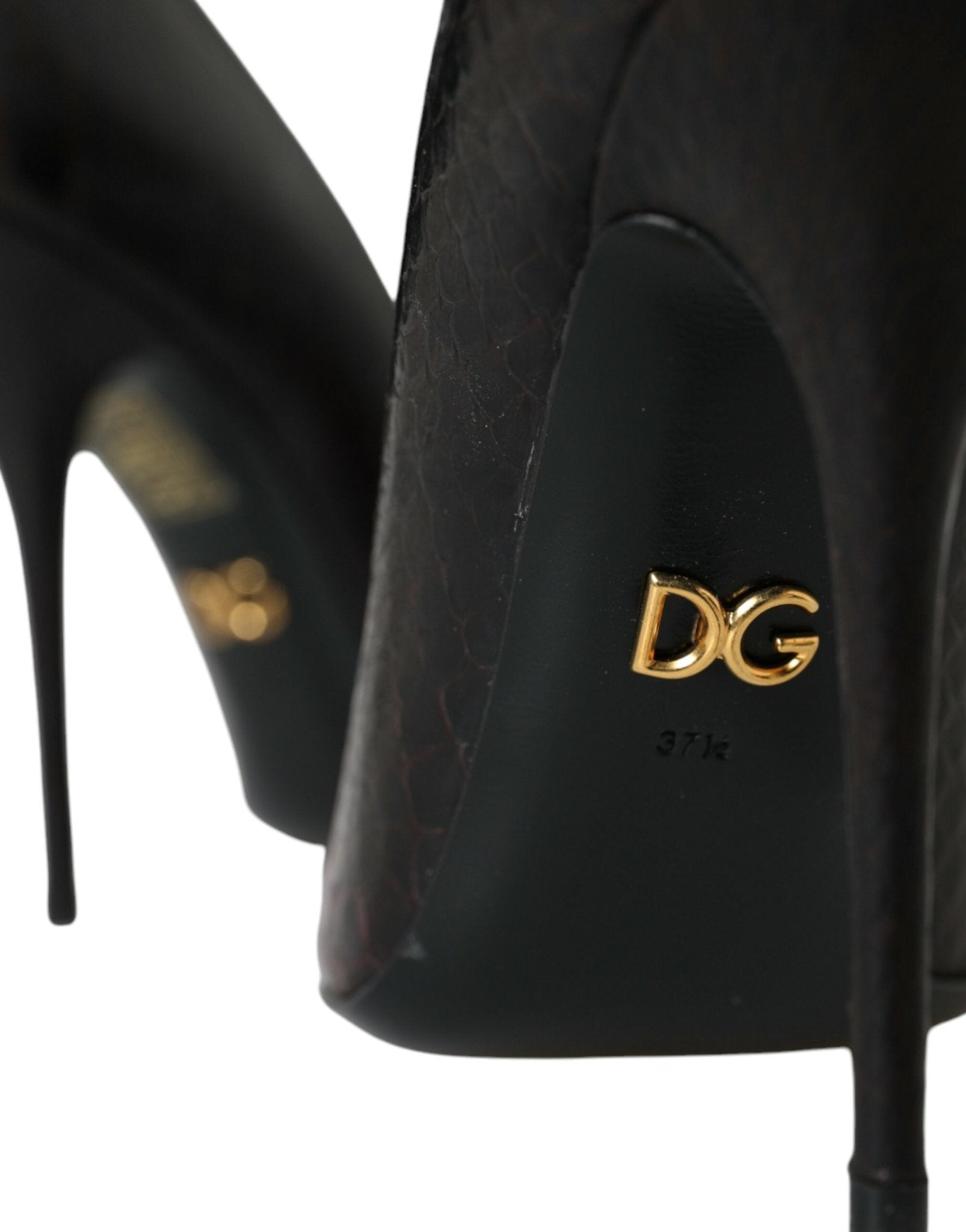 Dolce & Gabbana Multicolor Exotic Leather Heels Pumps Shoes - SMARTMARTNZ