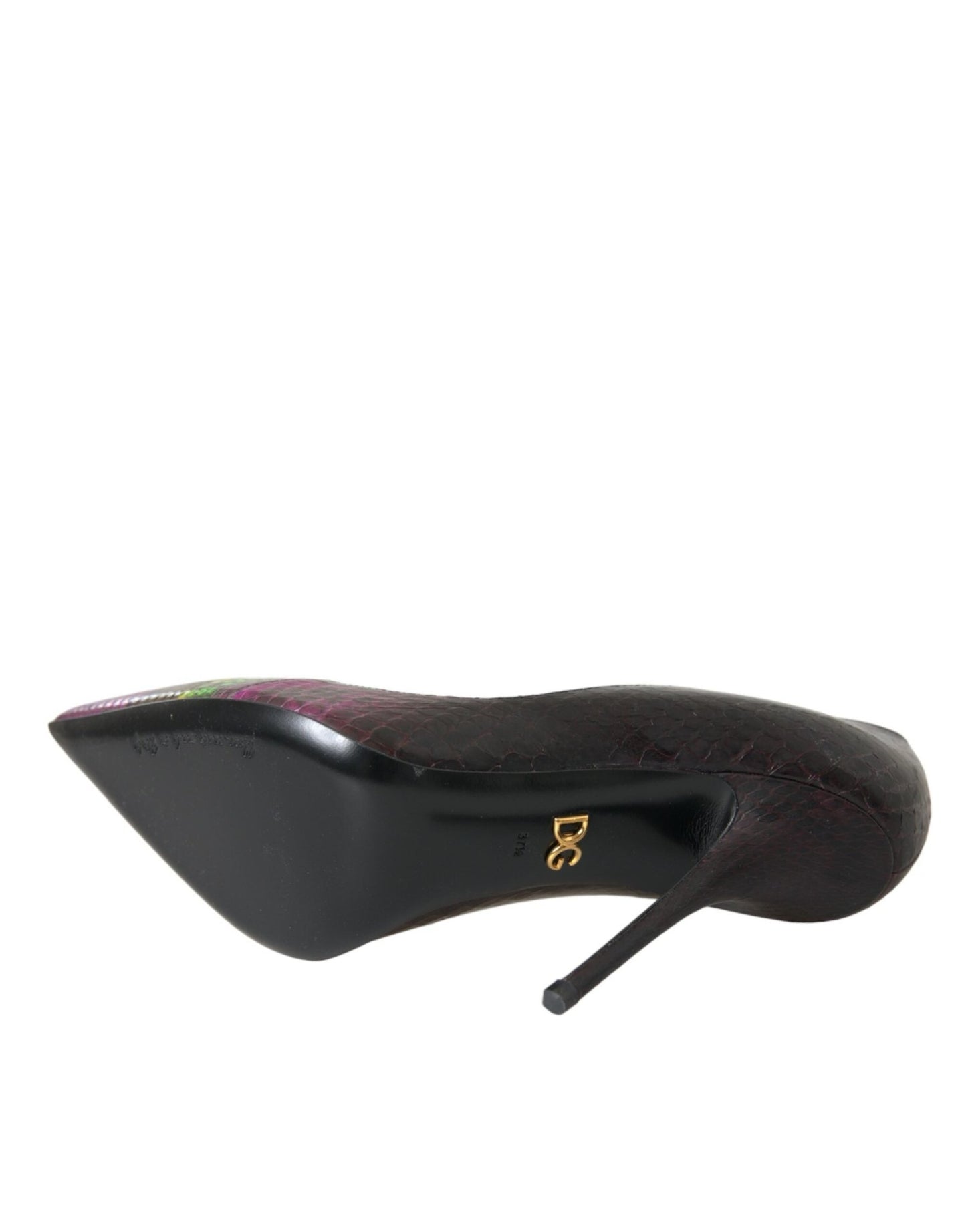 Dolce & Gabbana Multicolor Exotic Leather Heels Pumps Shoes - SMARTMARTNZ