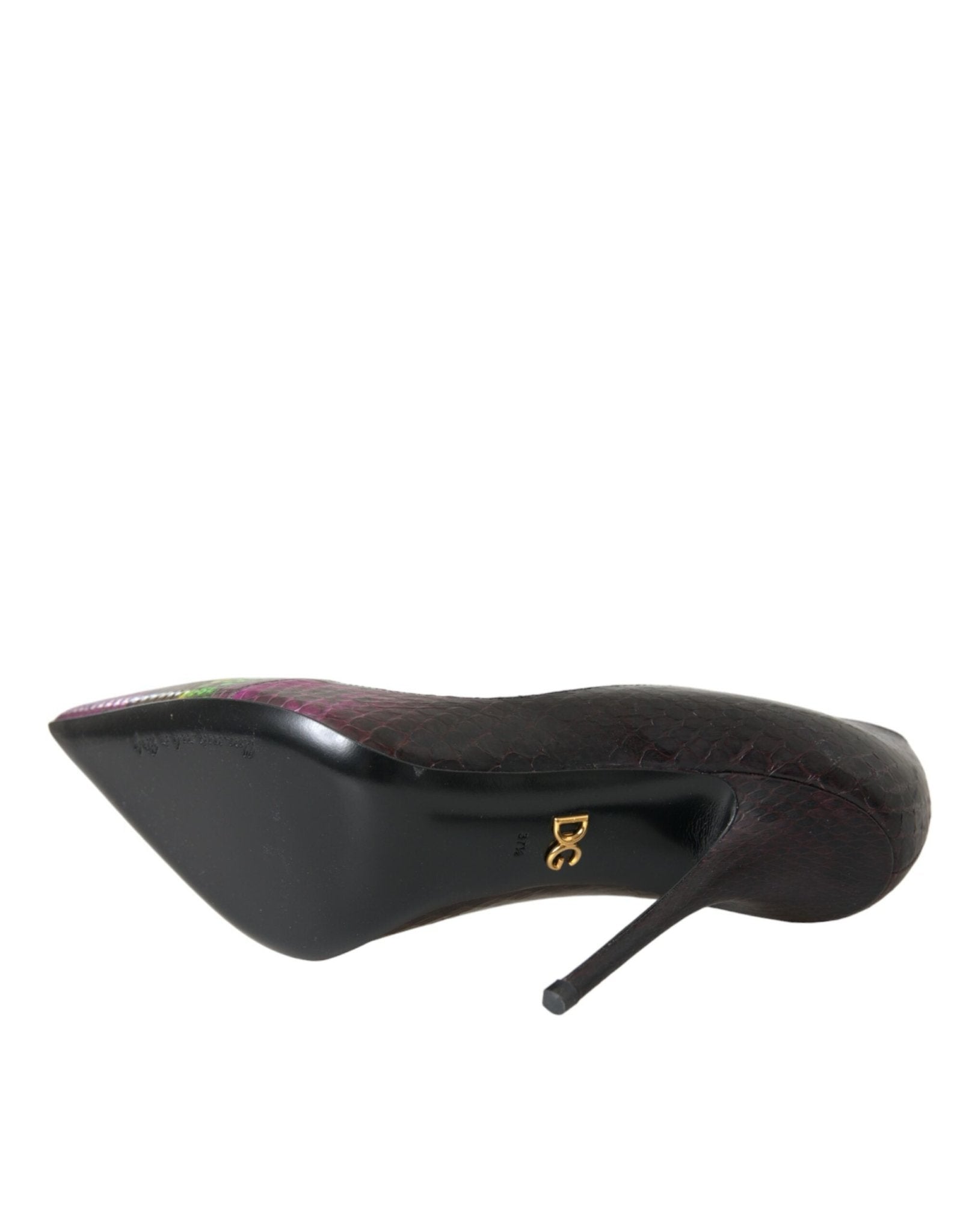 Dolce & Gabbana Multicolor Exotic Leather Heels Pumps Shoes - SMARTMARTNZ