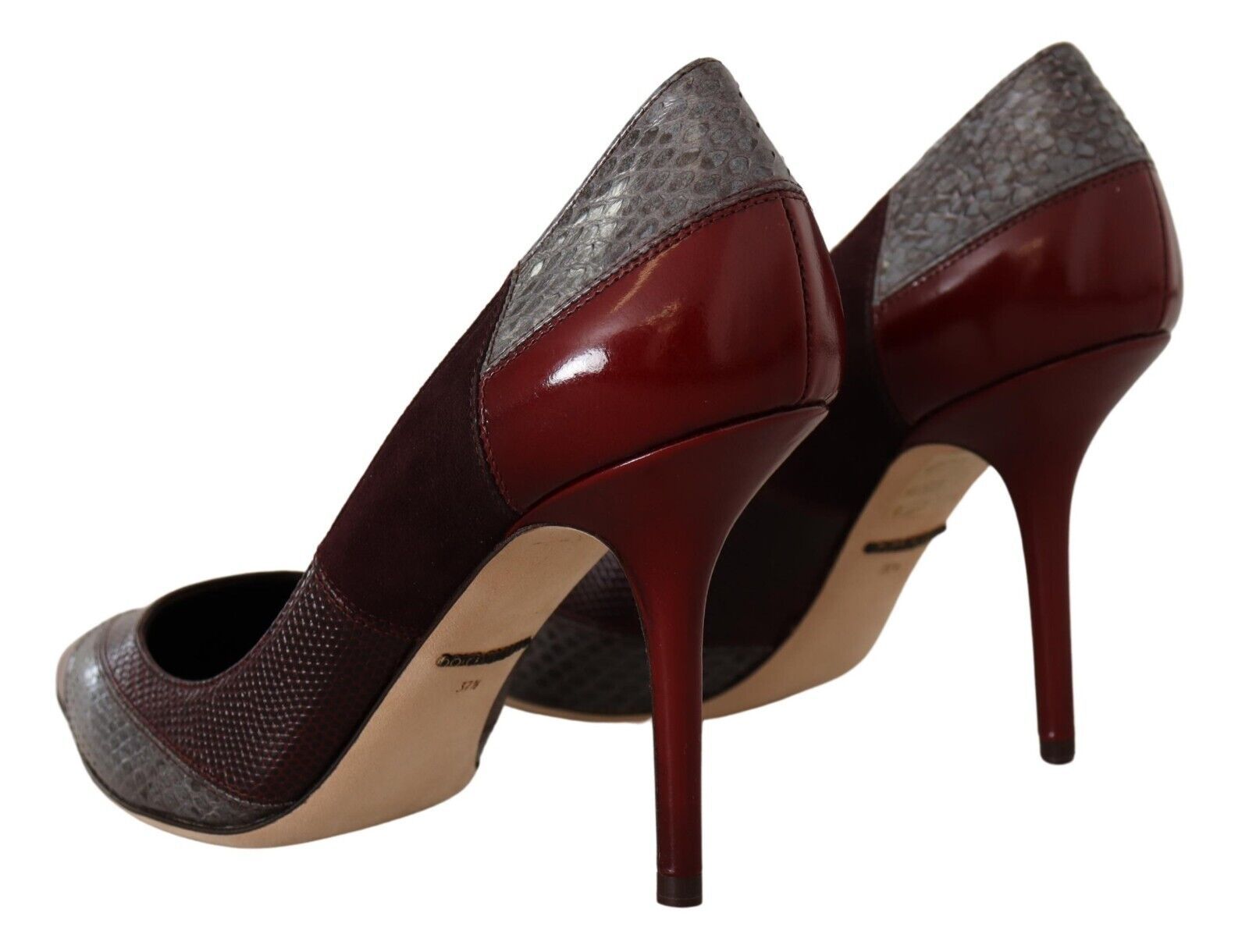 Dolce & Gabbana Multicolor Exotic Leather Heels Pumps Shoes - SMARTMARTNZ