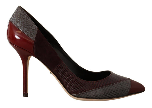 Dolce & Gabbana Multicolor Exotic Leather Heels Pumps Shoes - SMARTMARTNZ