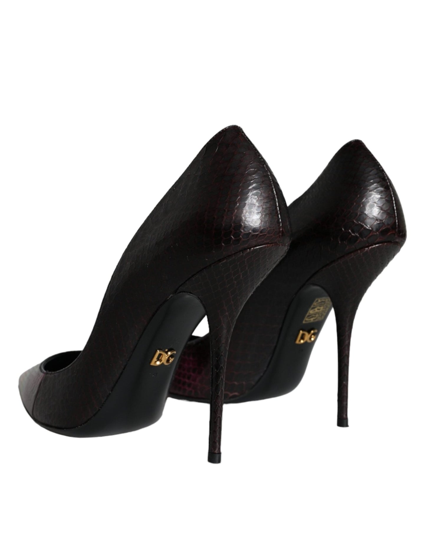 Dolce & Gabbana Multicolor Exotic Leather Heels Pumps Shoes - SMARTMARTNZ