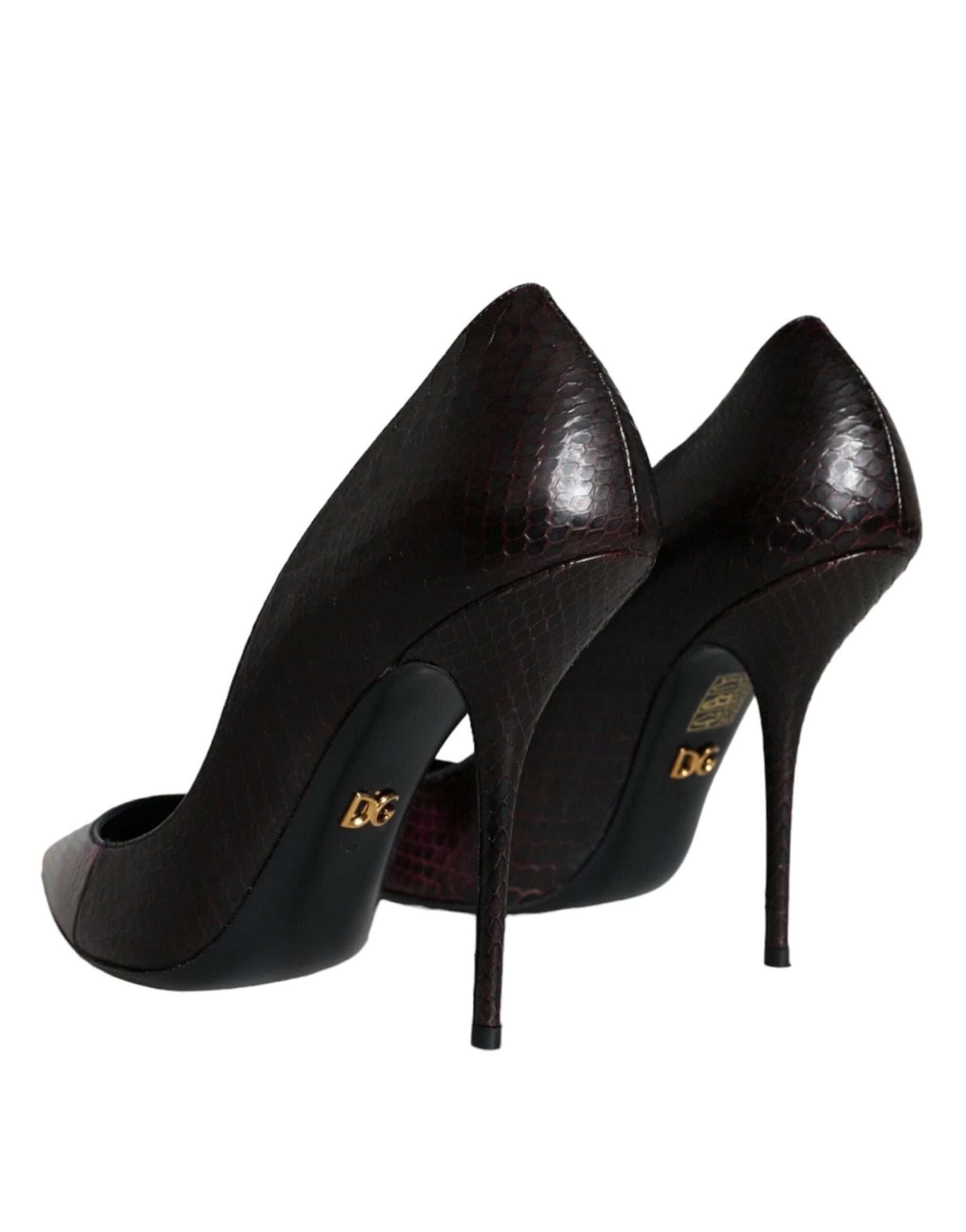 Dolce & Gabbana Multicolor Exotic Leather Heels Pumps Shoes - SMARTMARTNZ