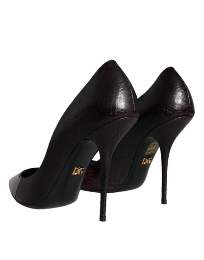Dolce & Gabbana Multicolor Exotic Leather Heels Pumps Shoes - SMARTMARTNZ