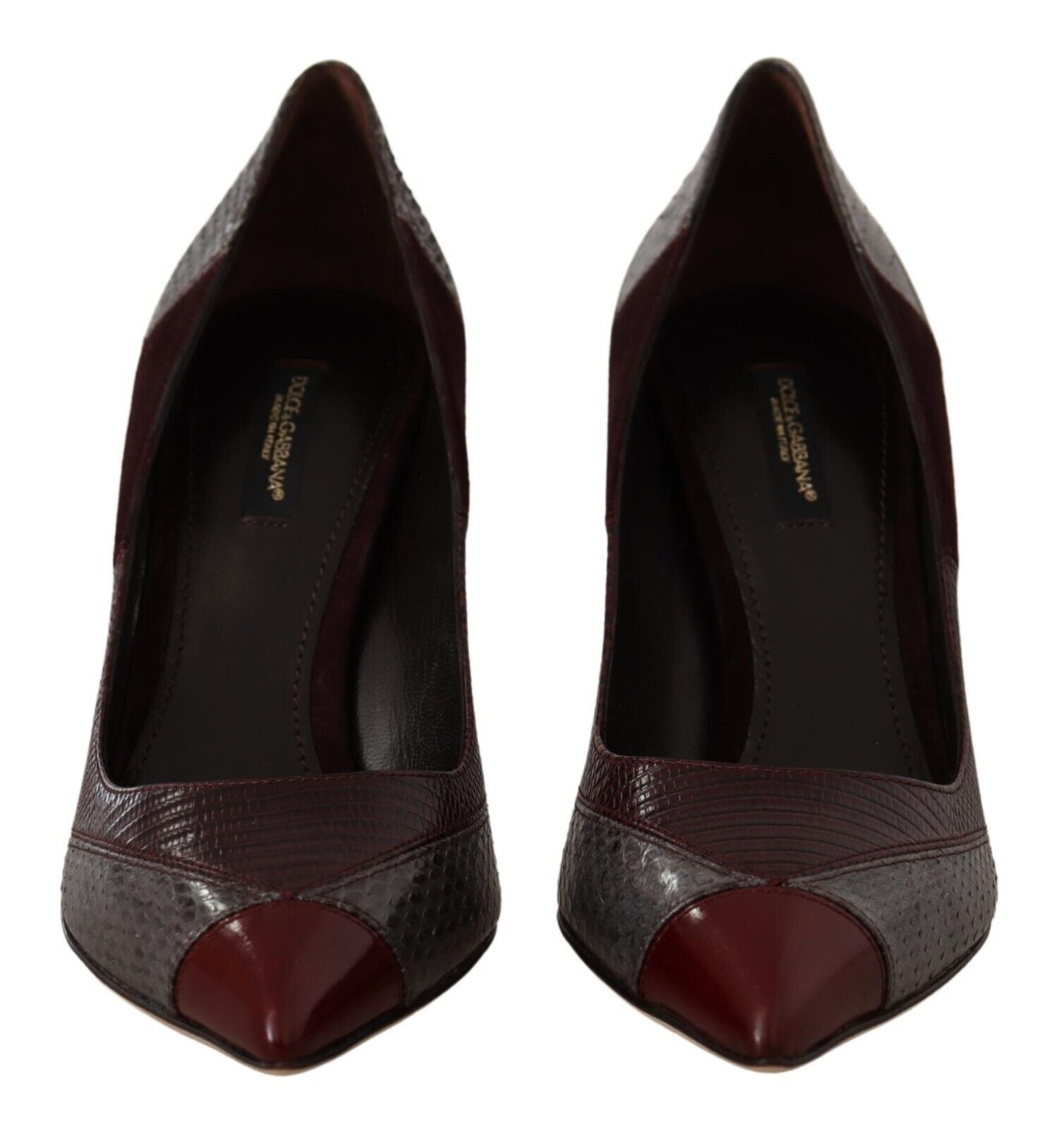 Dolce & Gabbana Multicolor Exotic Leather Heels Pumps Shoes - SMARTMARTNZ