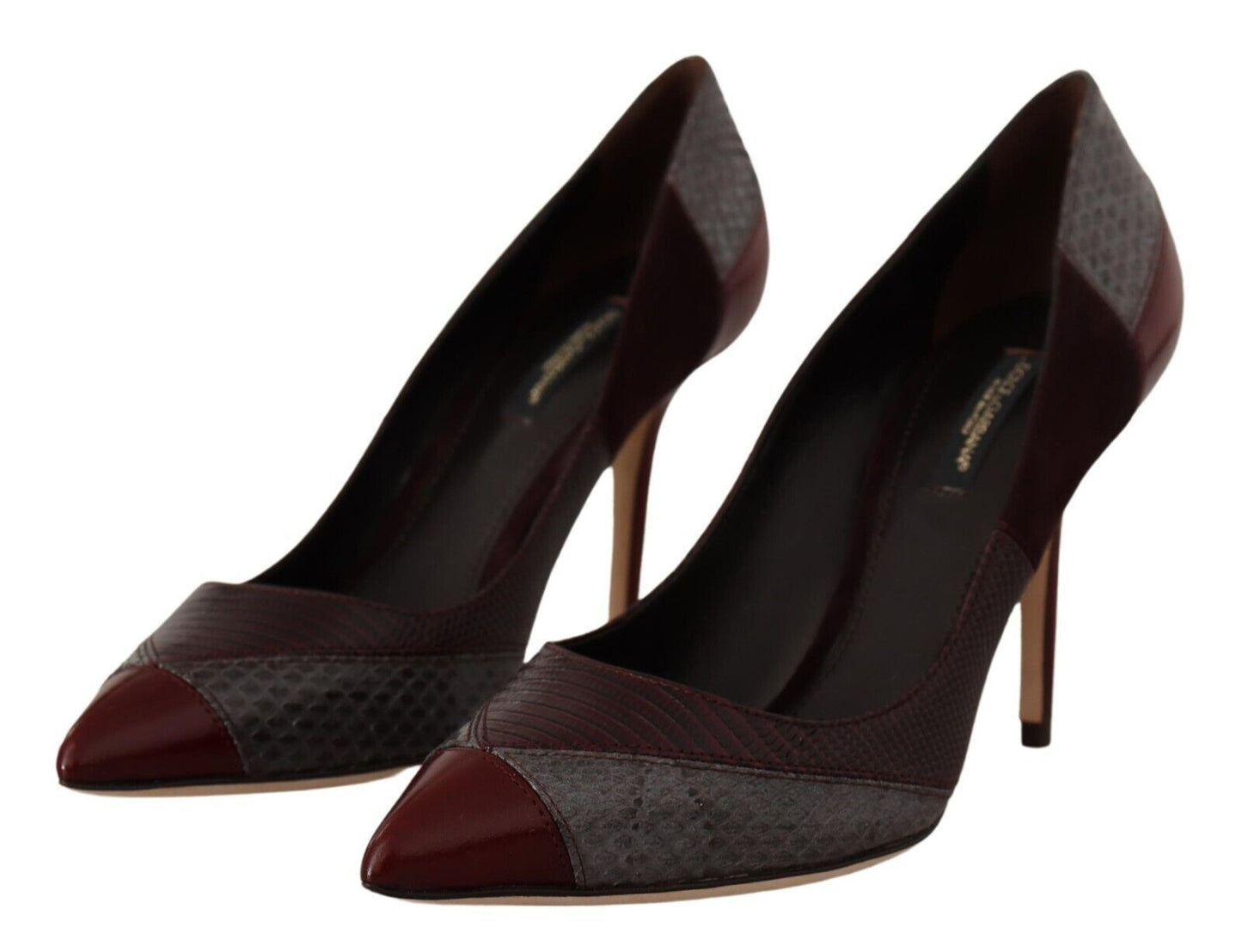 Dolce & Gabbana Multicolor Exotic Leather Heels Pumps Shoes - SMARTMARTNZ