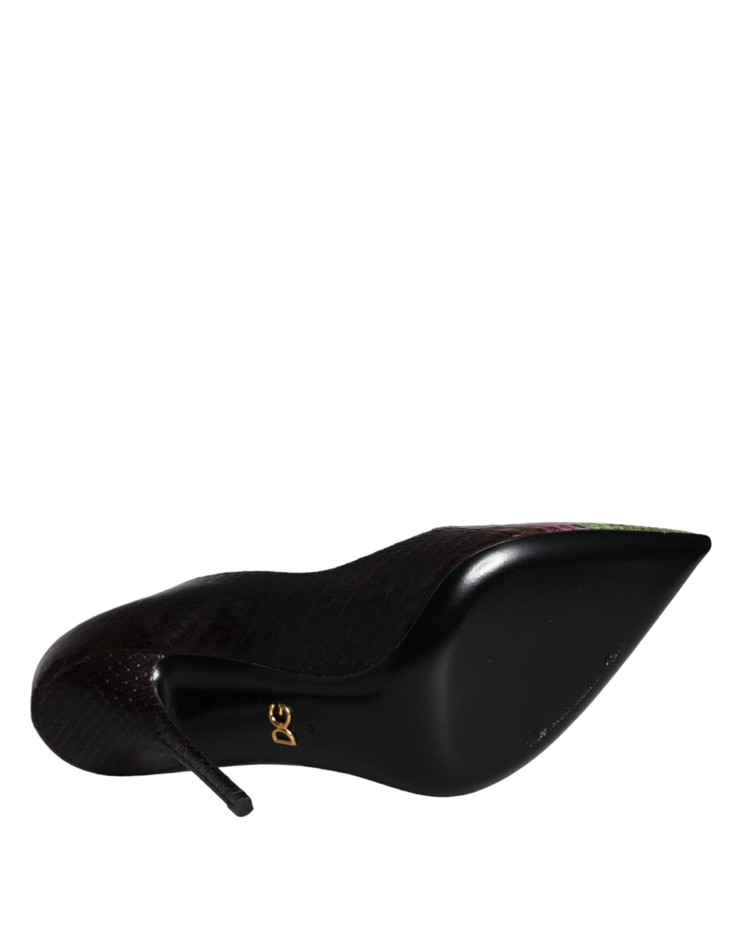 Dolce & Gabbana Multicolor Exotic Leather Heels Pumps Shoes - SMARTMARTNZ