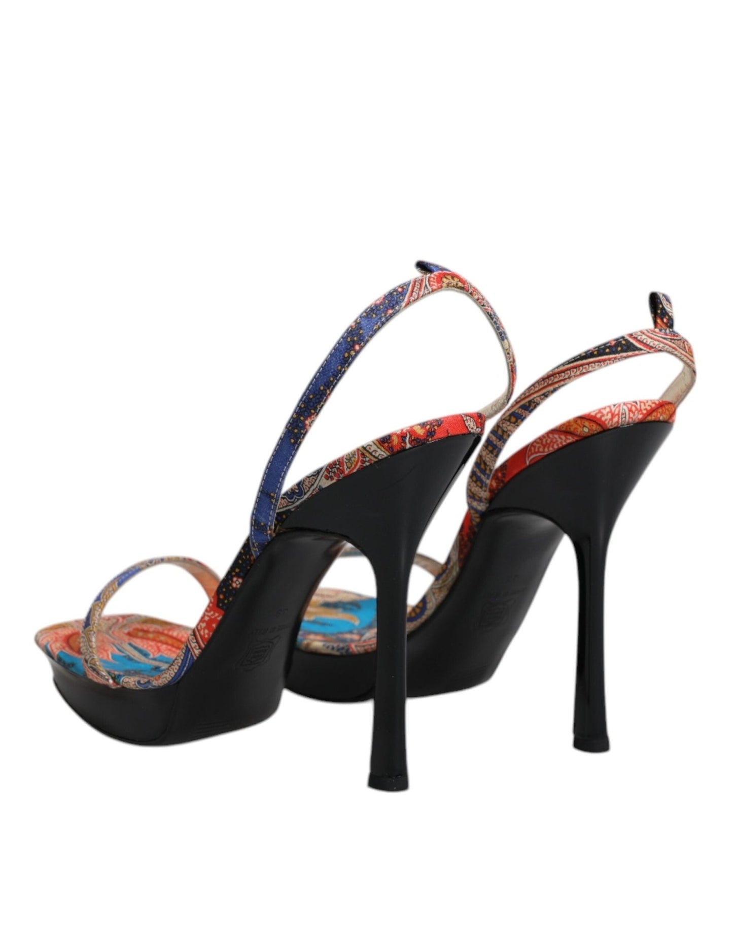 Dolce & Gabbana Multicolor Floral High Heels Sandals Shoes - SMARTMARTNZ