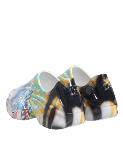 Dolce & Gabbana Multicolor Graffiti Daymaster Sneakers Shoes - SMARTMARTNZ