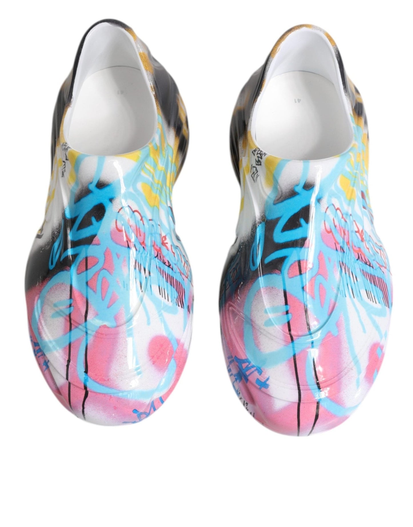 Dolce & Gabbana Multicolor Graffiti Daymaster Sneakers Shoes - SMARTMARTNZ
