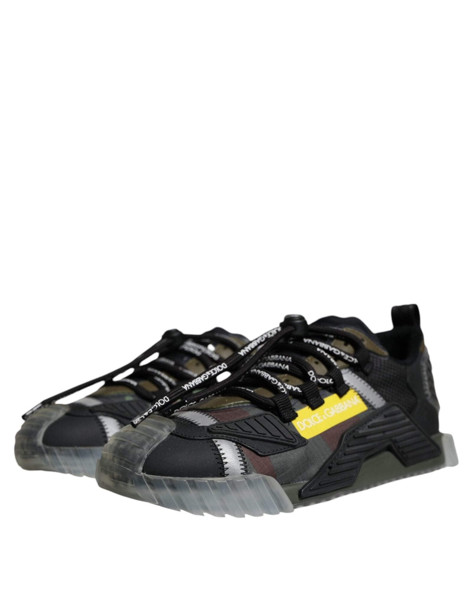 Dolce & Gabbana Multicolor Lace Up Low Top NS1 Sneakers Shoes - SMARTMARTNZ
