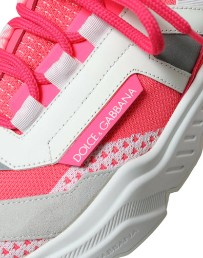 Dolce & Gabbana Multicolor Leather Daymaster Low Top Sneakers Shoes - SMARTMARTNZ