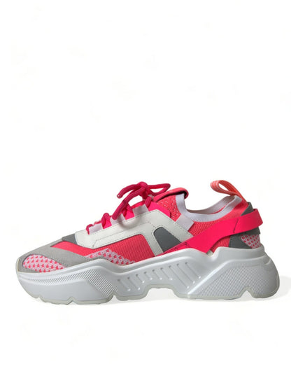 Dolce & Gabbana Multicolor Leather Daymaster Low Top Sneakers Shoes - SMARTMARTNZ