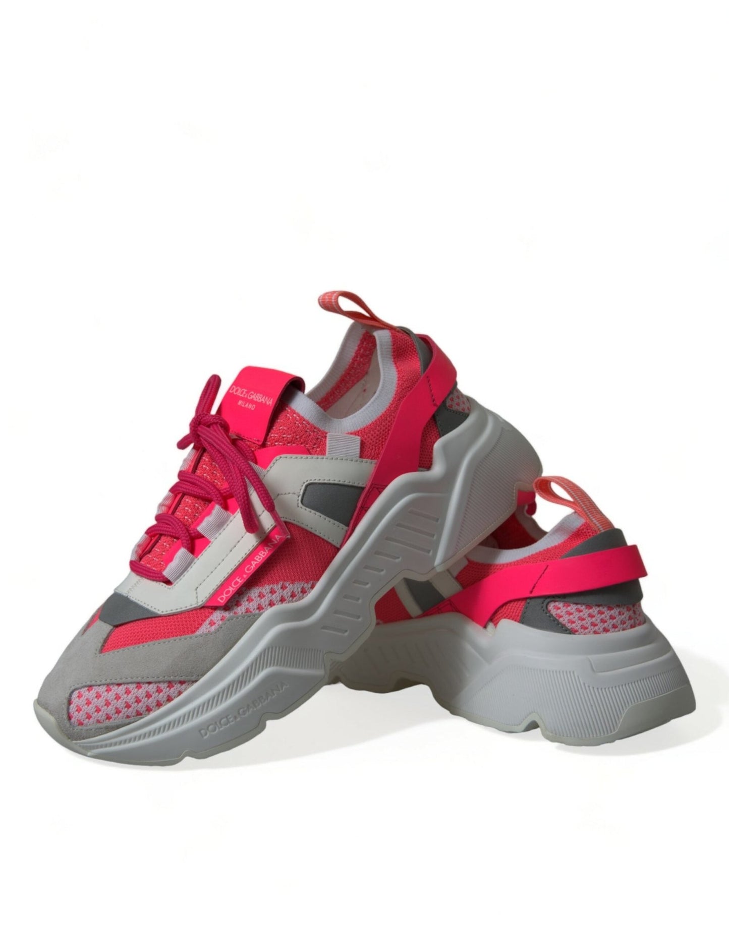 Dolce & Gabbana Multicolor Leather Daymaster Low Top Sneakers Shoes - SMARTMARTNZ
