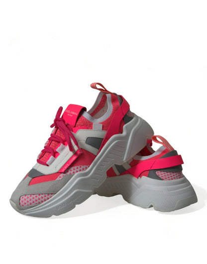 Dolce & Gabbana Multicolor Leather Daymaster Low Top Sneakers Shoes - SMARTMARTNZ