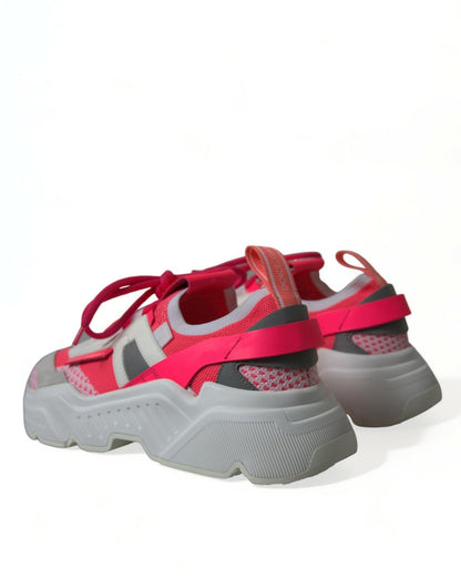 Dolce & Gabbana Multicolor Leather Daymaster Low Top Sneakers Shoes - SMARTMARTNZ