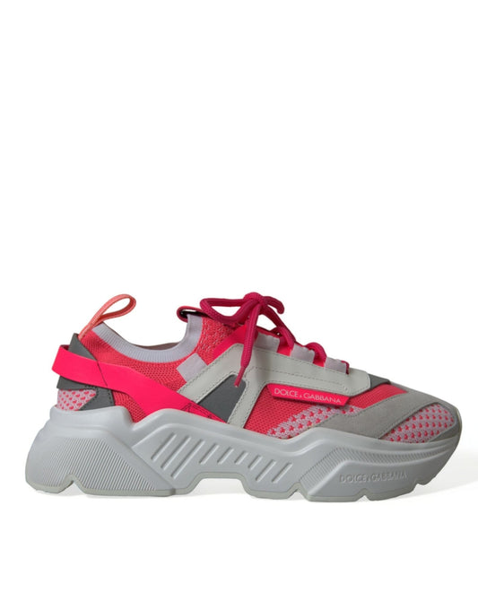 Dolce & Gabbana Multicolor Leather Daymaster Low Top Sneakers Shoes - SMARTMARTNZ