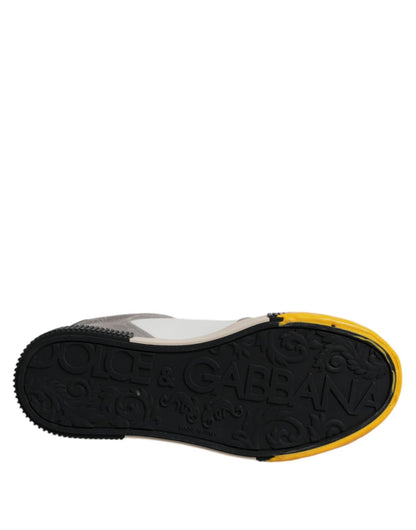 Dolce & Gabbana Multicolor Leather DNA Low Top Sneakers Shoes - SMARTMARTNZ