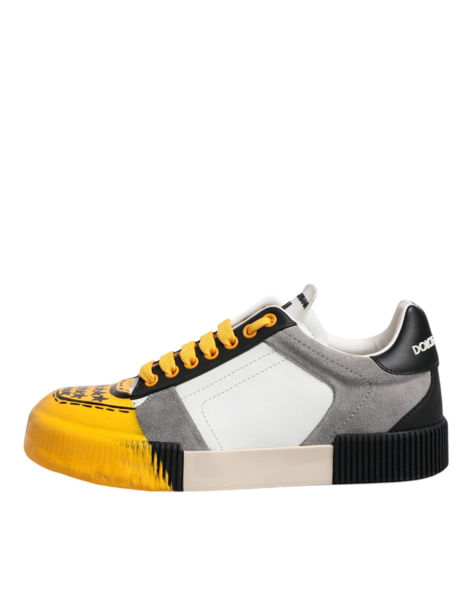 Dolce & Gabbana Multicolor Leather DNA Low Top Sneakers Shoes - SMARTMARTNZ