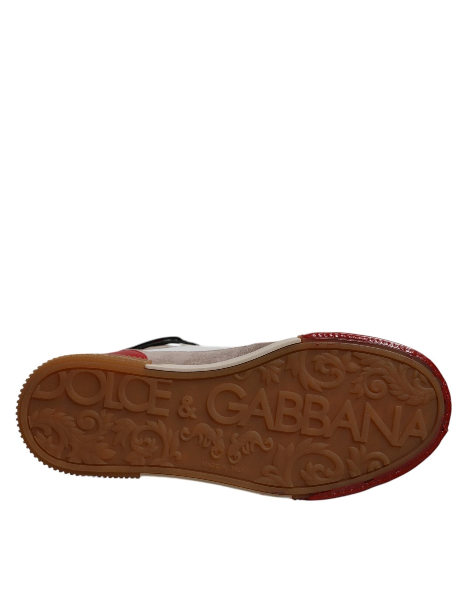 Dolce & Gabbana Multicolor Leather High Top Sneakers Shoes - SMARTMARTNZ